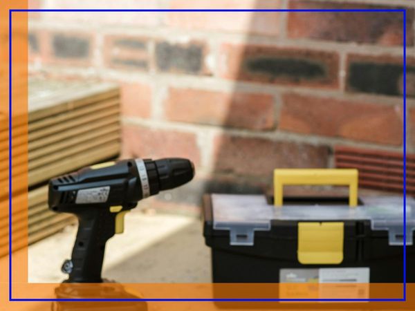 tools and a brick wall tools and a brick wall