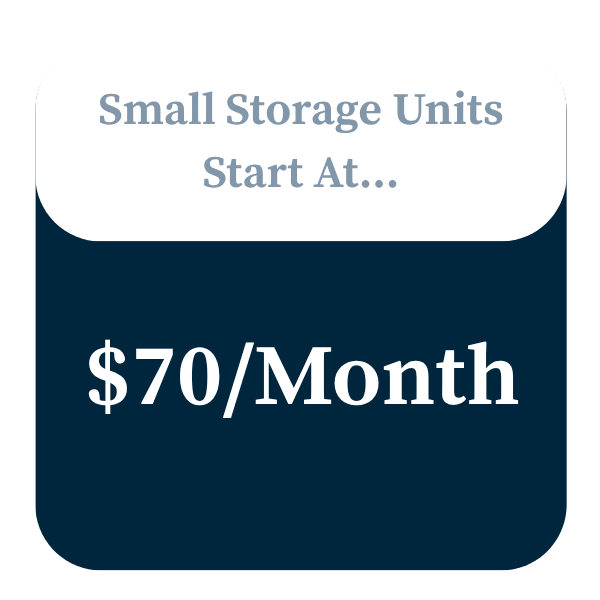 Small Storage Units Start At $70/Month