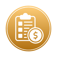 icon of dollar sign with checklist