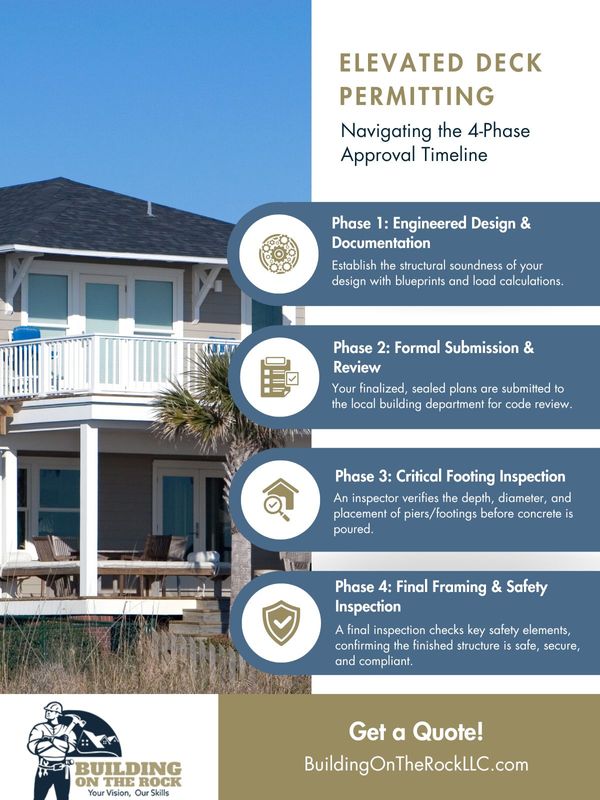 4-Phases of Multi-Level Deck Permitting infographic