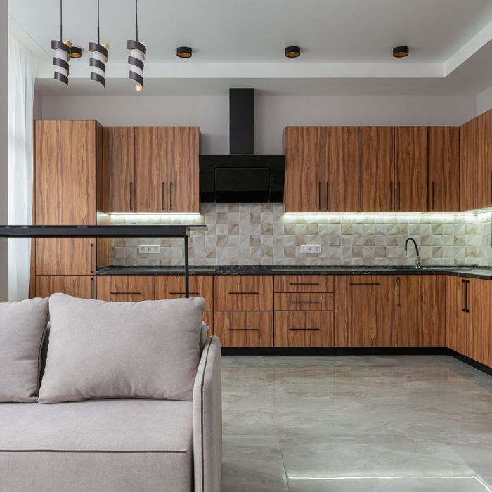 wooden cabinets with black hardware What To Consider When Shopping For New Kitchen Cabinets.jpg