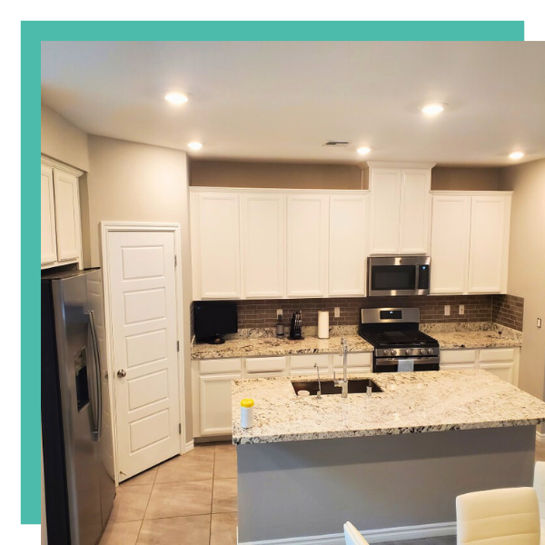 Kitchen painted