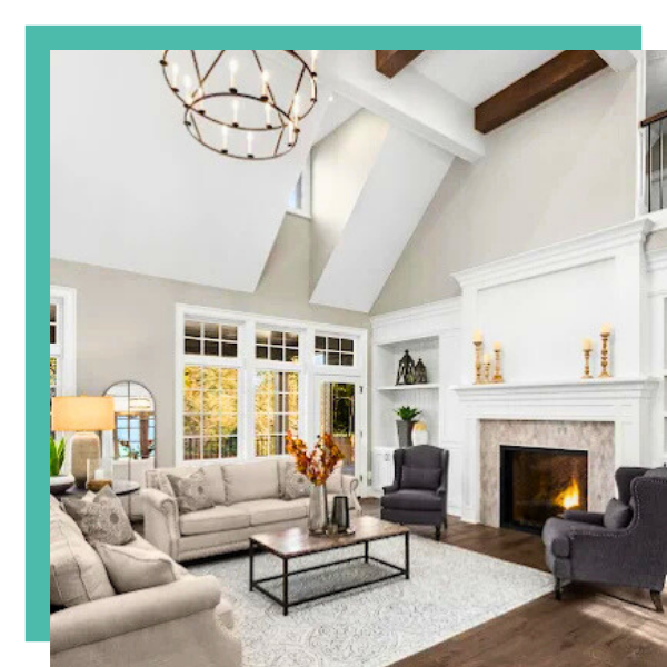 Newley painted living room