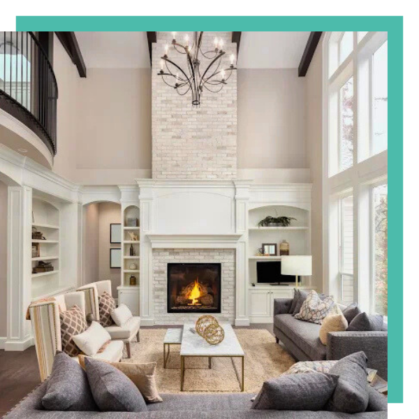 Living room painted