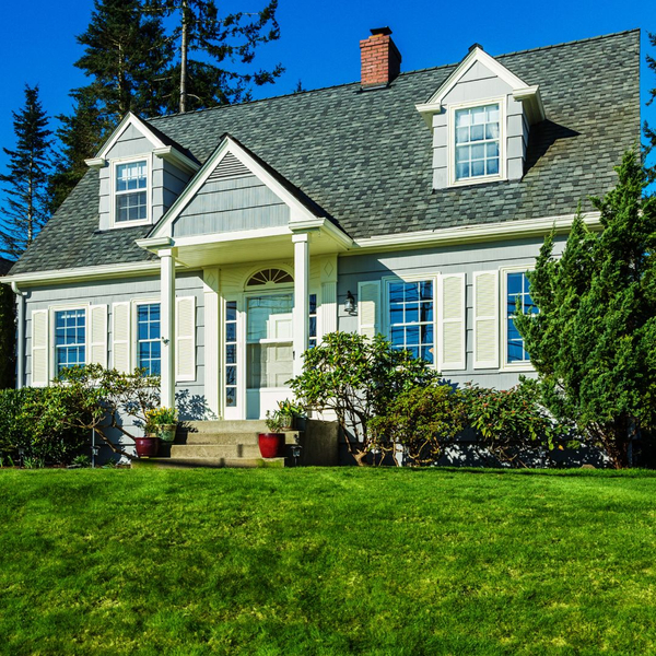 cape cod house with new windows