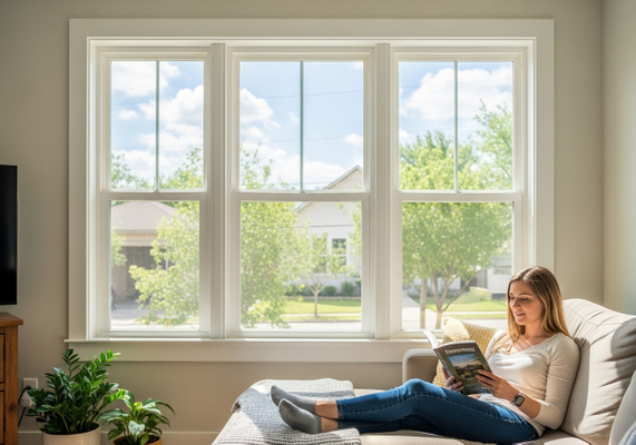 Woman Reading by Window