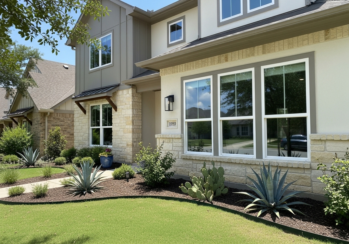 Beautiful Home Exterior with Desert Landscaping
