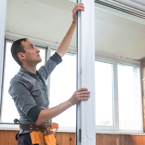 window being installed
