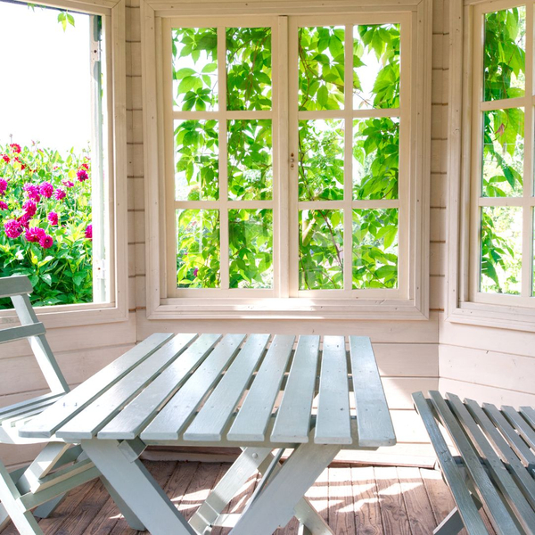 window in sun room