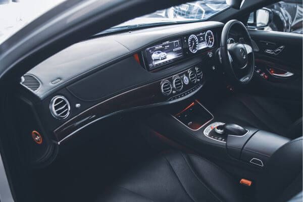 car with leather upholstery car with leather upholstery
