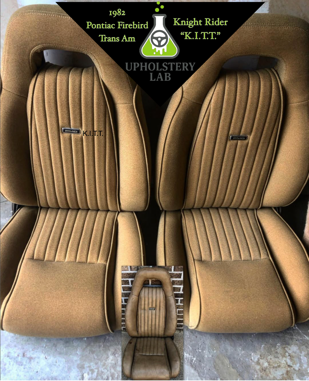 K.I.T.T. Seat Reupholstery