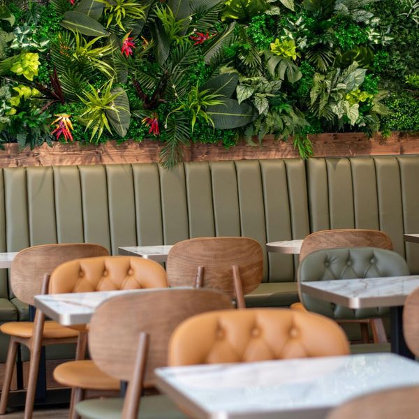 restaurant with upholstered chairs and booth cushions Get Behind the Scenes with Time-Lapse Transformations on Our Channel 3.jpg