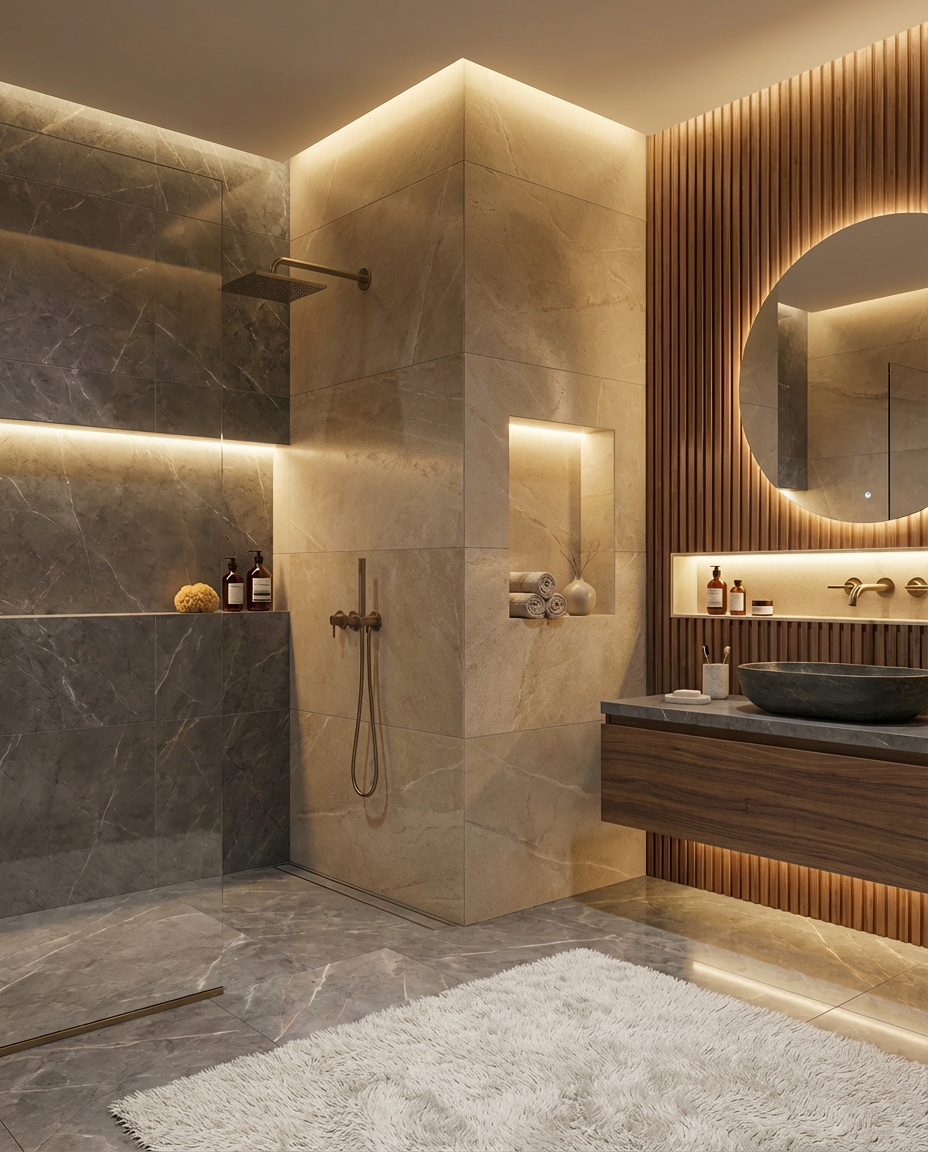 Illuminiche Tile-Ready LED Shower Niches