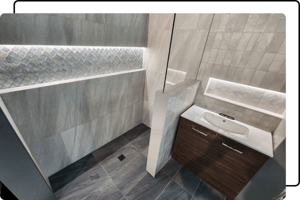 bathroom led niche