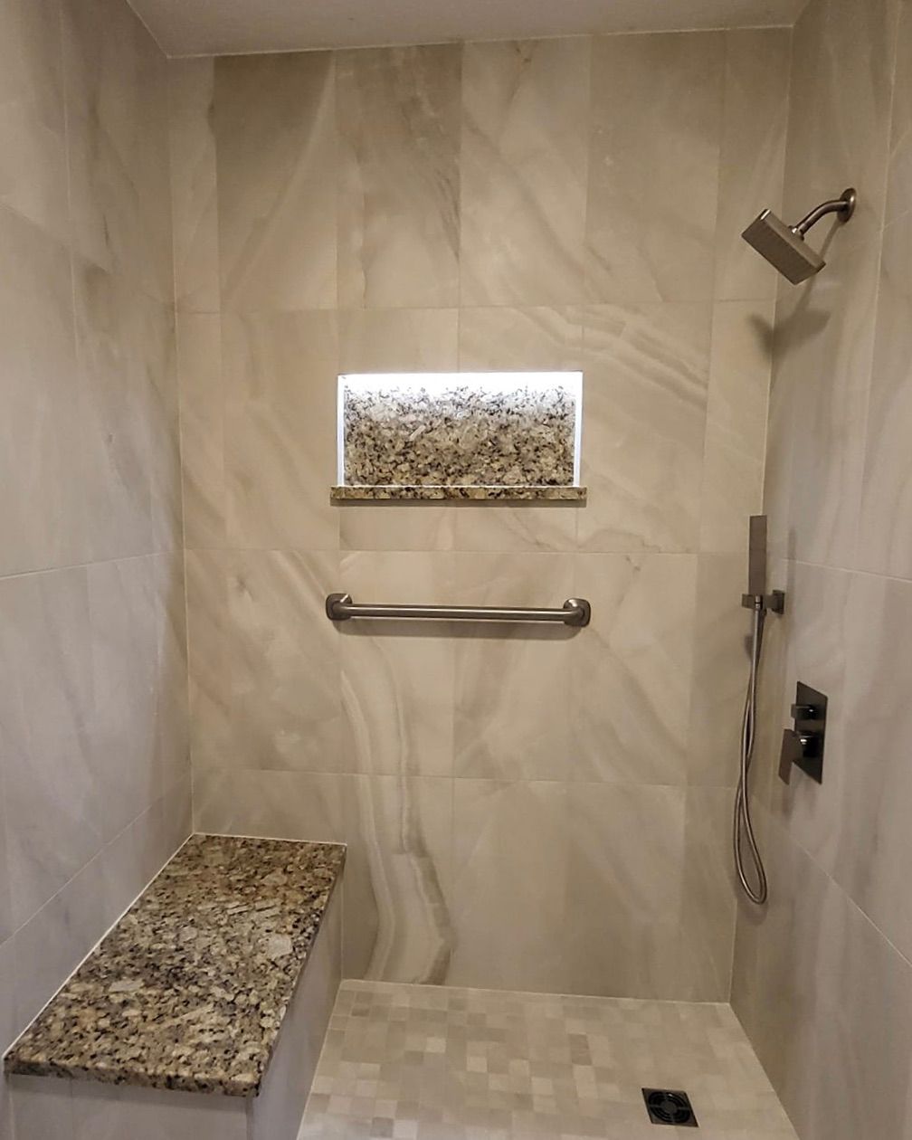 Wide-Angle View of IN2513K Shower Setup