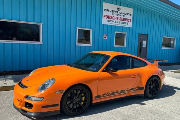 GT3 parked outside of our company building