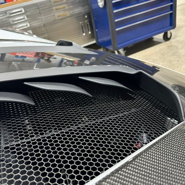 Grill parts on a Porsche 