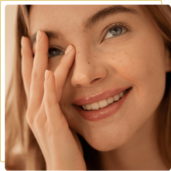 woman smiling
