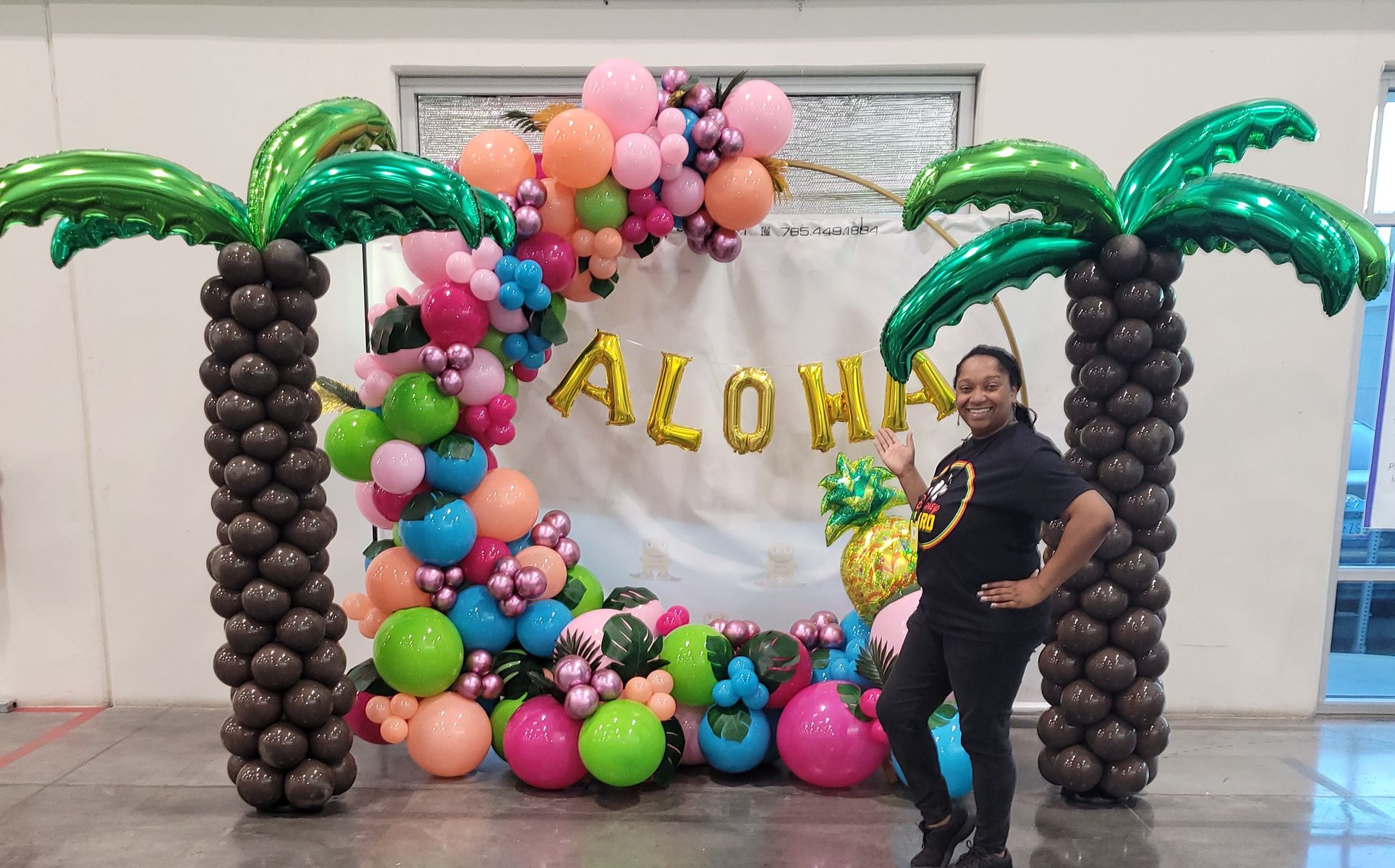 Aloha Organic Circle Arch Balloon Garland Aloha Organic Circle Arch Balloon Garland