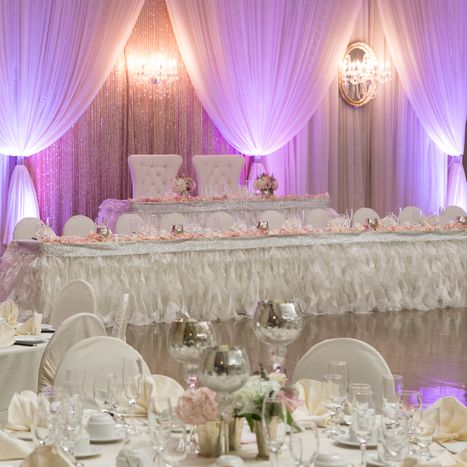 Beautiful decor for wedding reception