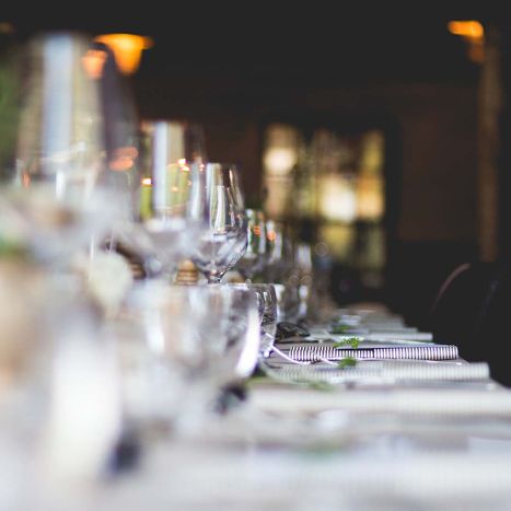 catered event table settings