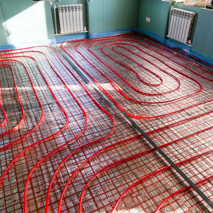 coil for a heated floor