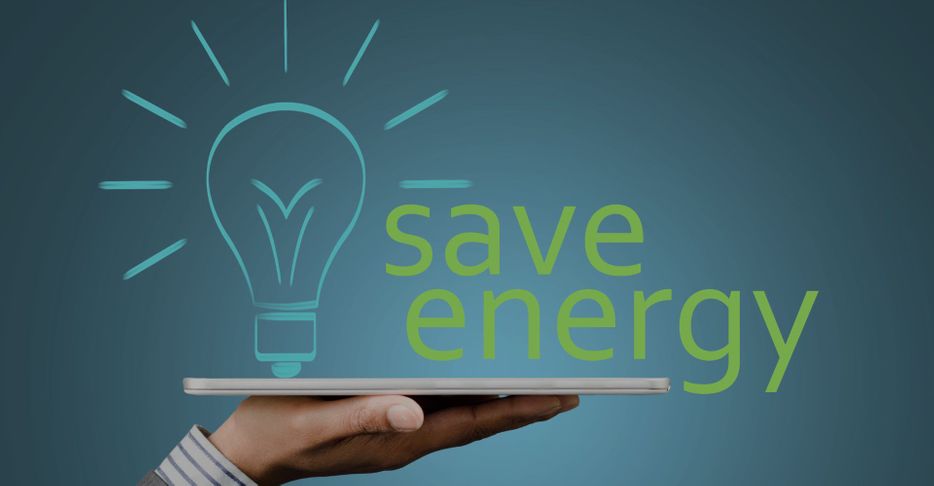 drawing of lightbulb and "save energy" written