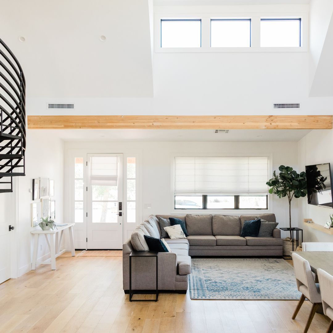 A large living room space