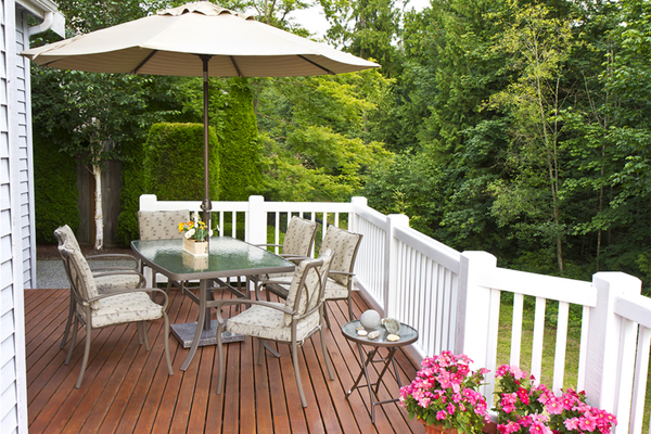 Backyard deck renovation