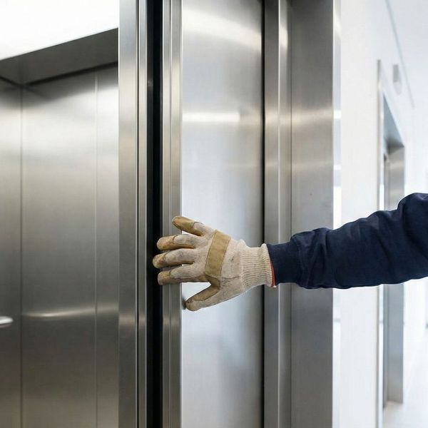 holding elevator door