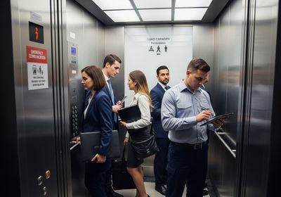 People in an Elevator