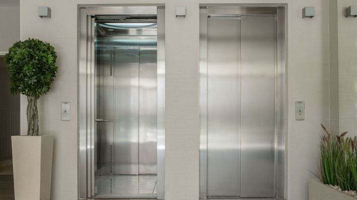 commercial elevators with one door open commercial elevators with one door open