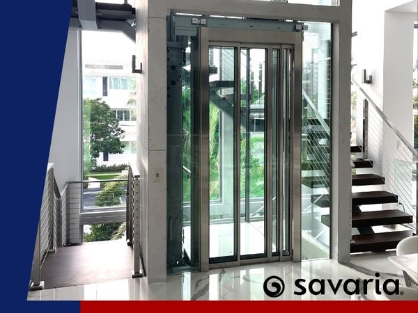 Glass business elevator from Savaria