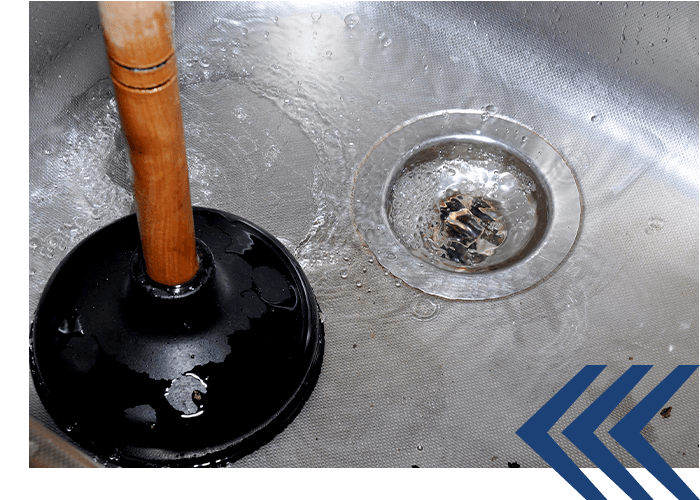 using a plumber to unclog a sink drain