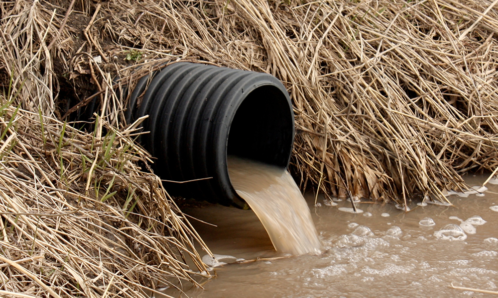 Image  of a drainage pipe
