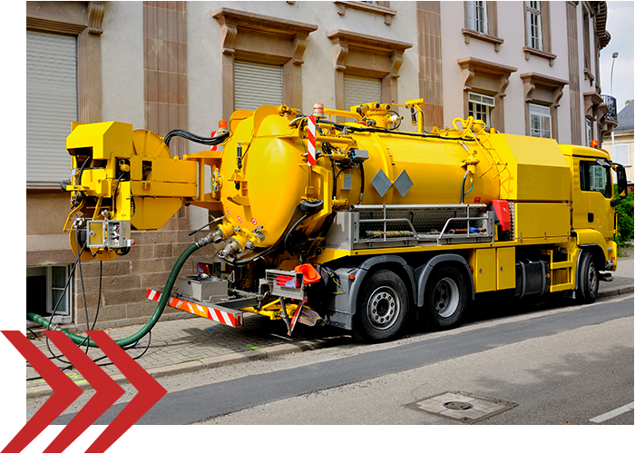 Image of a sewage truck