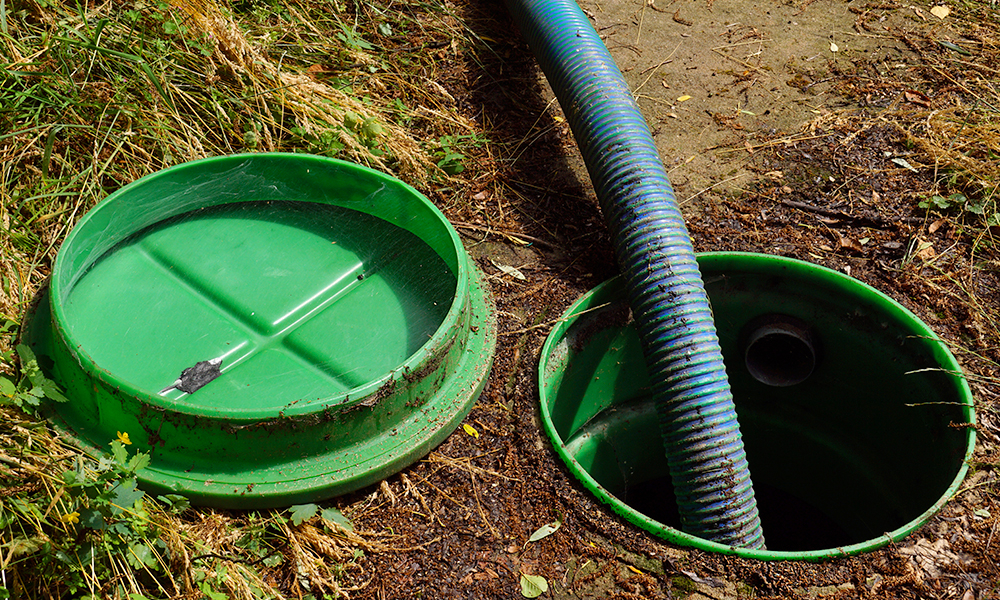 Image of a septic tank being pumped