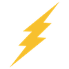 yellow lightning bolt