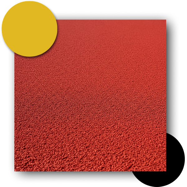 Close-up of a seamless, poured-in-place running track surface