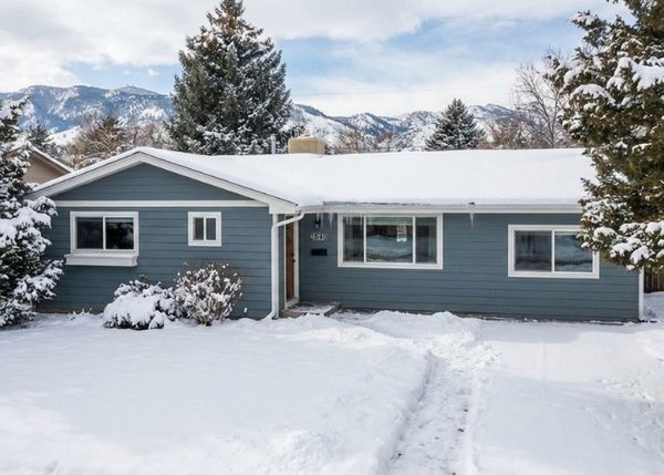 Denver home exterior during winter