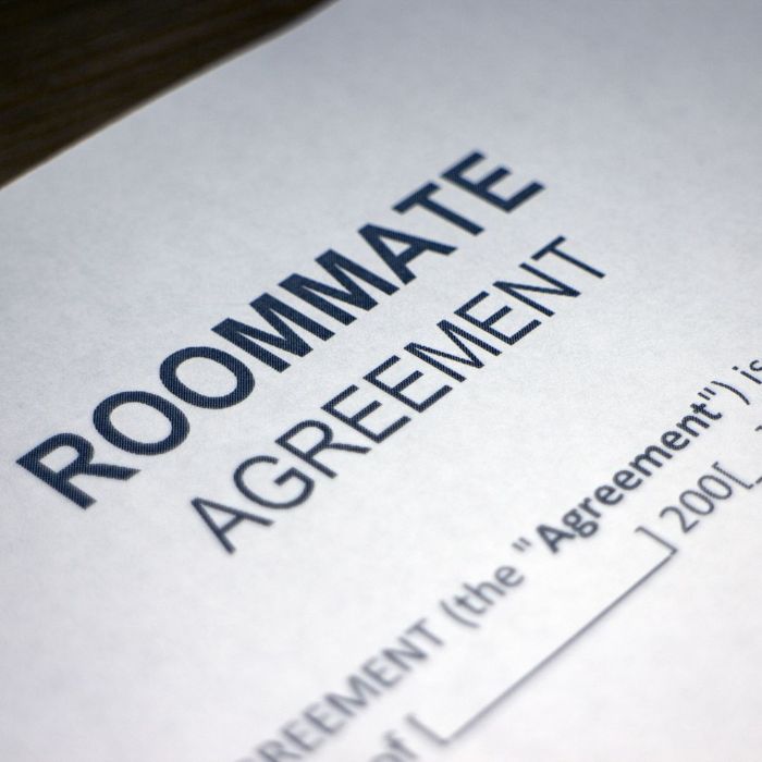 Roommate agreement document