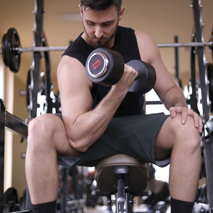 man working out