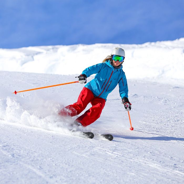 person skiing