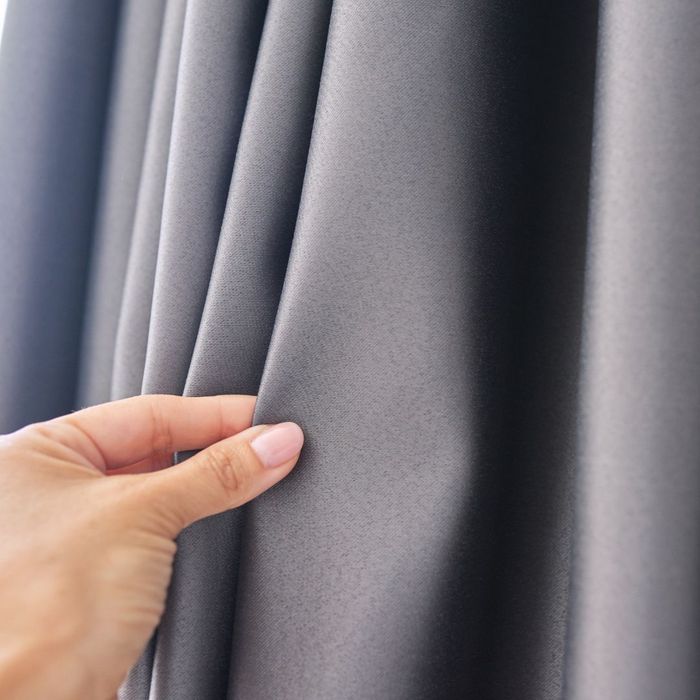 Blackout curtains. 