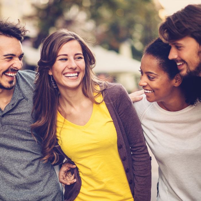 friends smiling