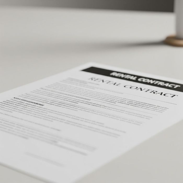 Close-up view of a rental contract document spread open. Understanding Rental Contracts1.jpg