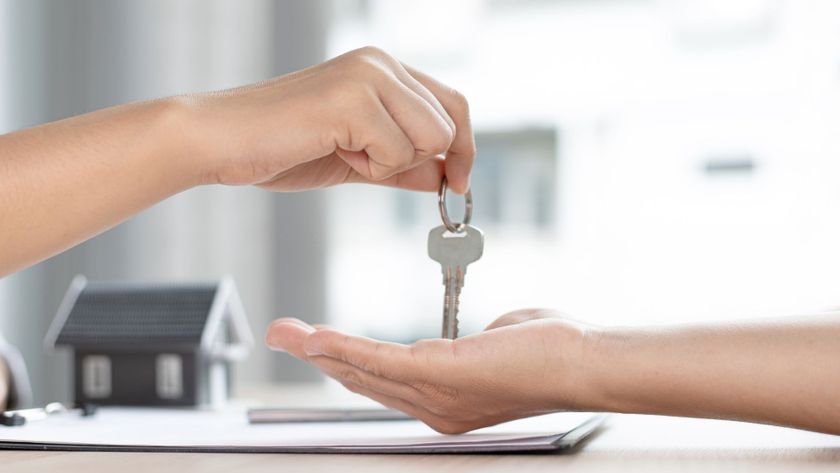 handing over an apartment key