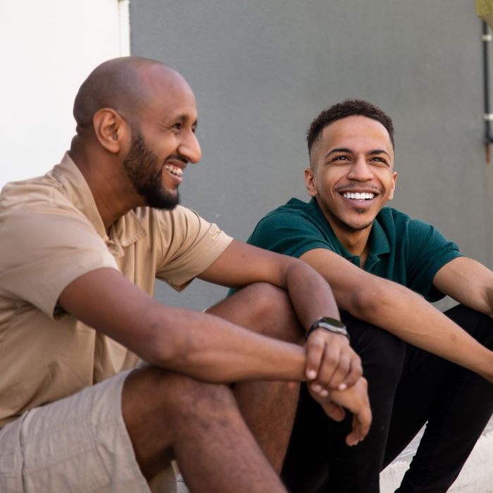 friends smiling