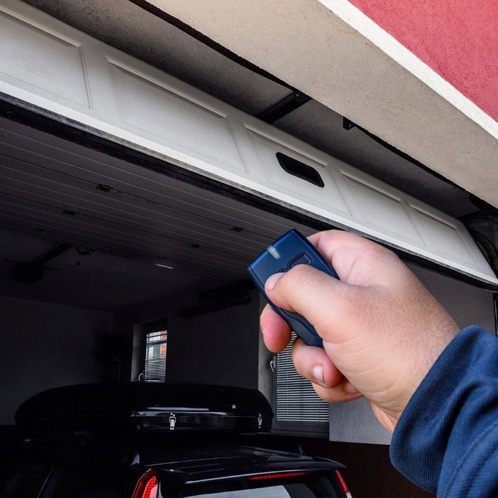 using garage door opener