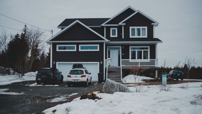 house in winter 